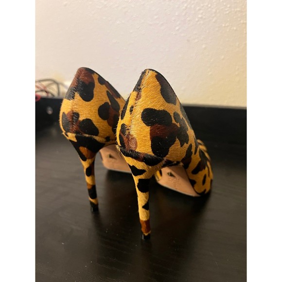SCHUTZ Caiolea Leopard Print Calf Hair Pumps size US 7 - Picture 6 of 12
